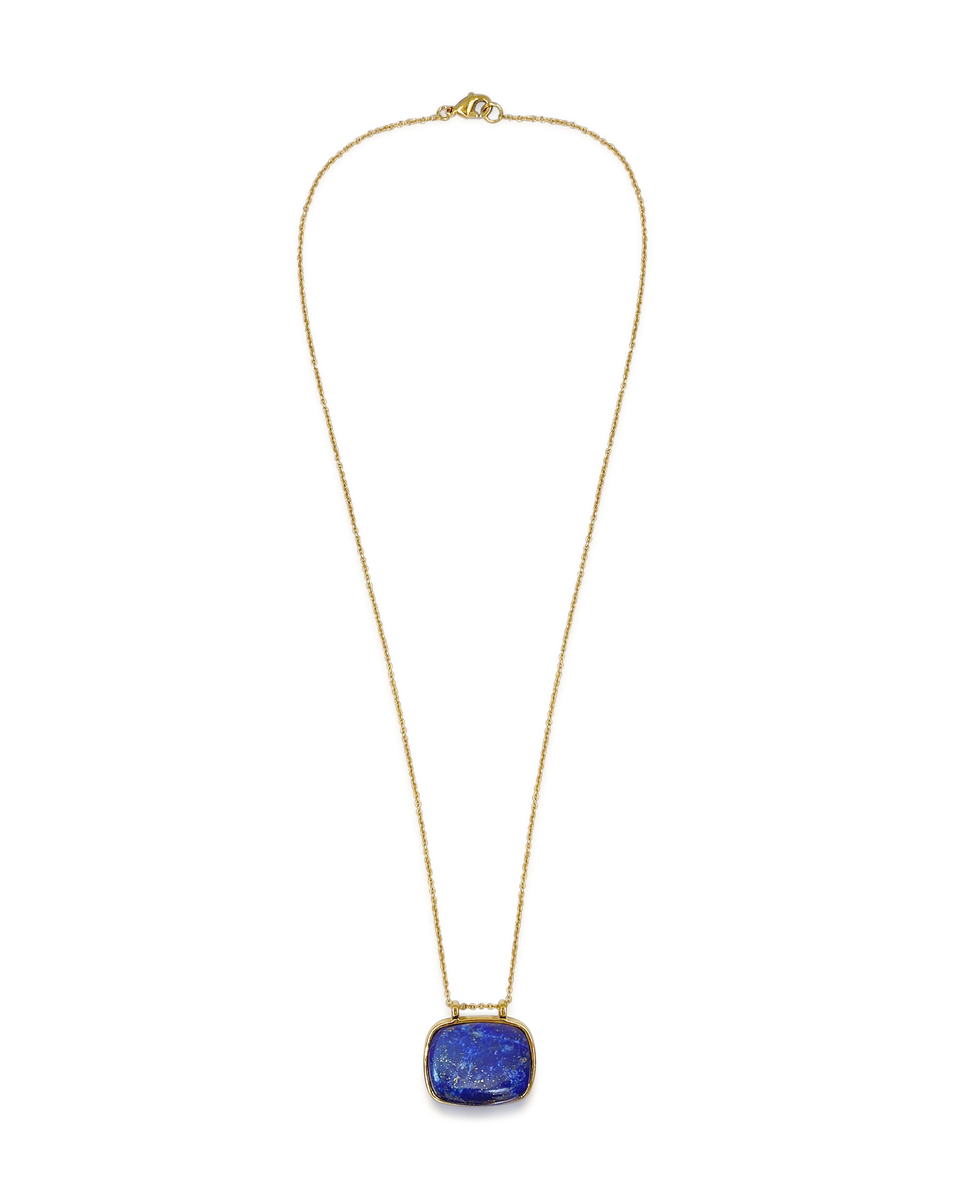 Blue lapis stone sale necklace