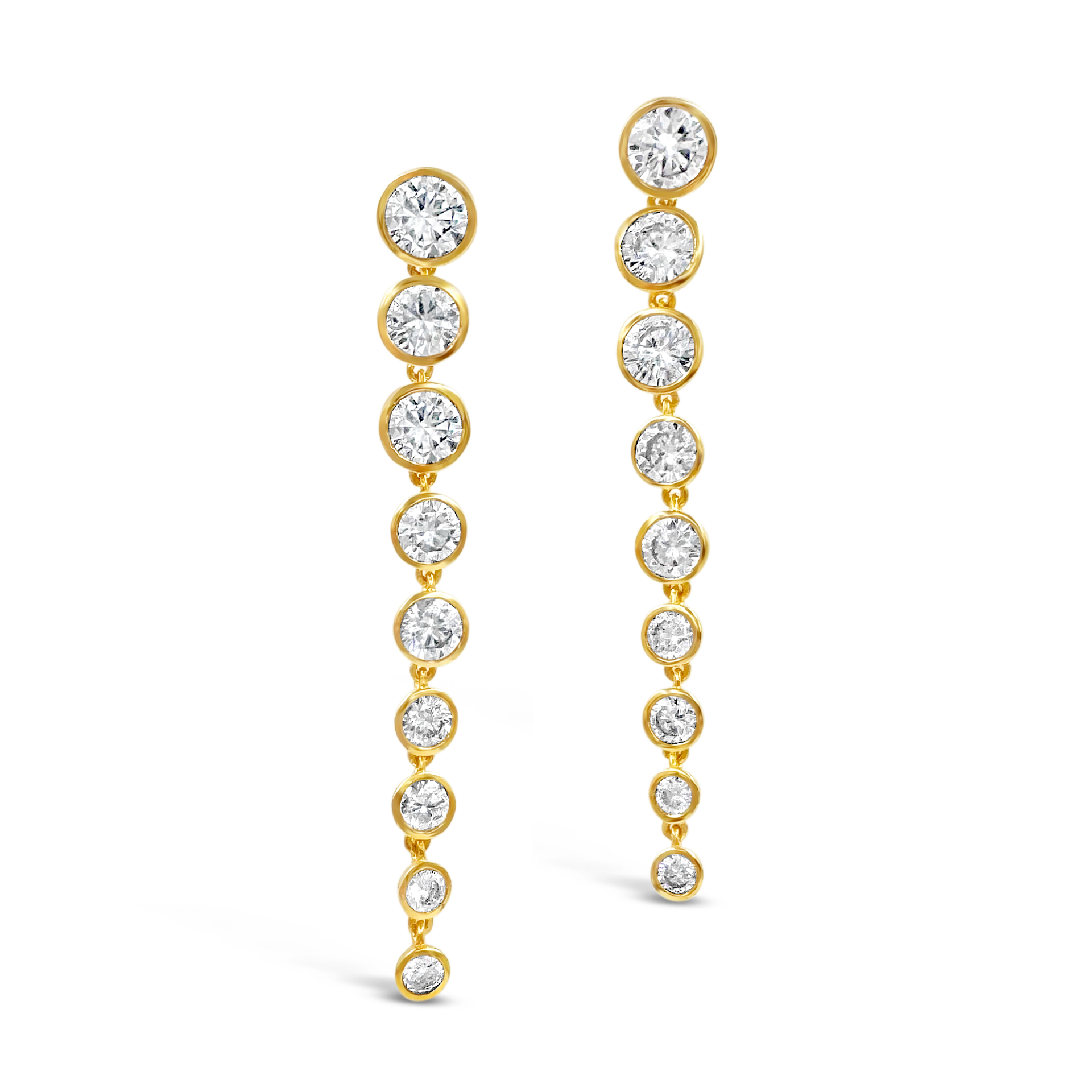 Daphine Cleo earrings in gold with cubic zirconia