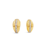 Daphine Ella earrings in gold with cubic zirconia