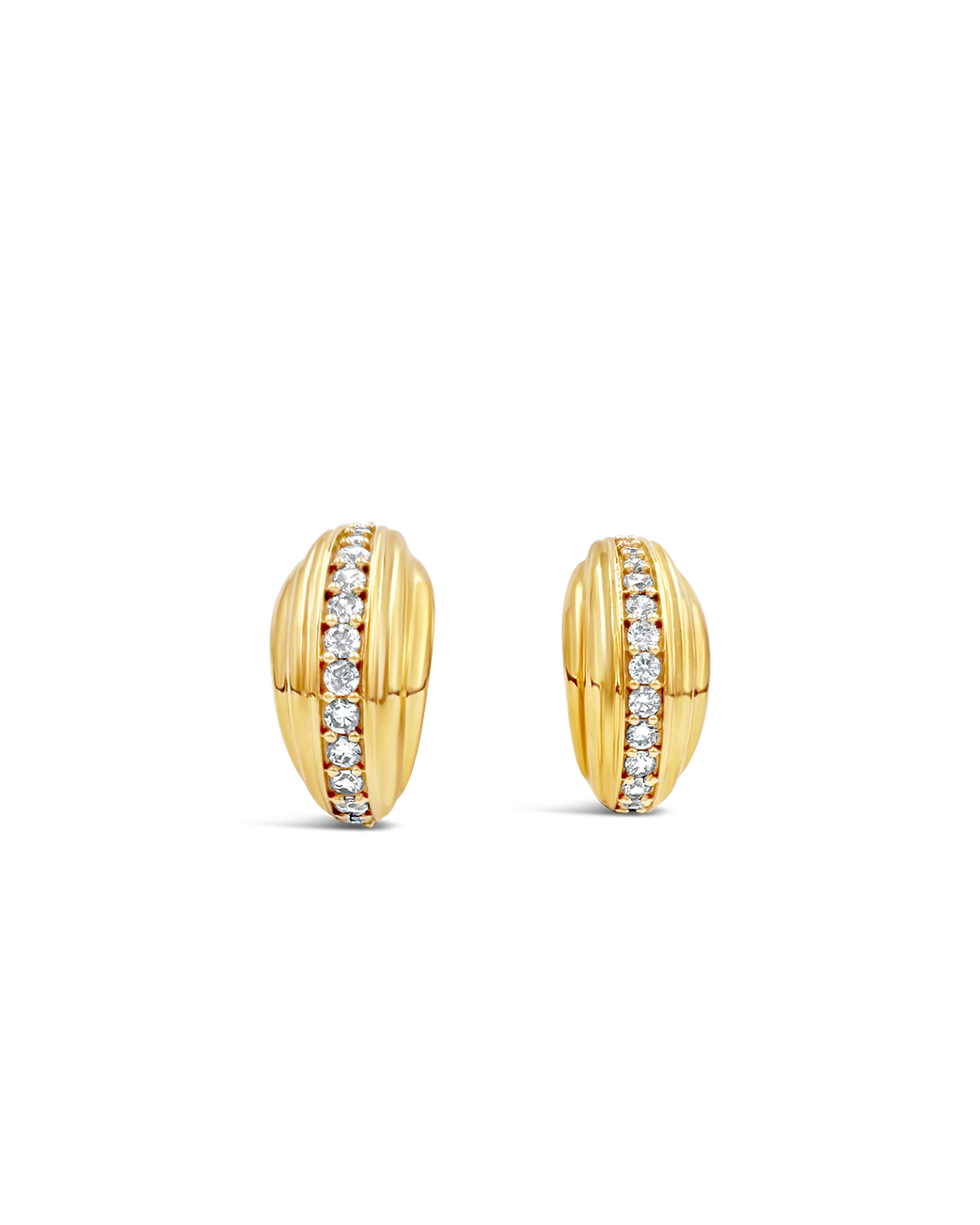 Daphine Ella earrings in gold with cubic zirconia