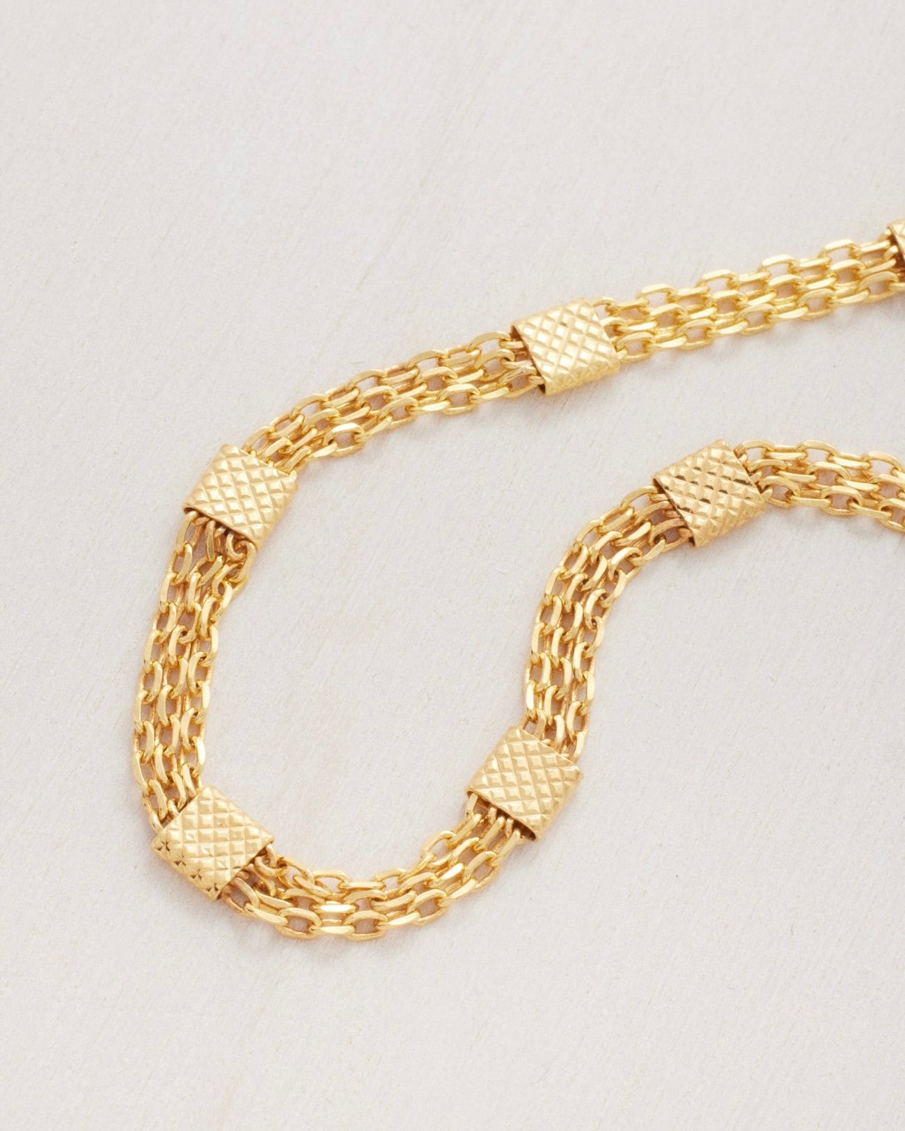 Daphine, handcrafted gold plated anklet.