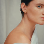 Daphine Sabine ear cuff in gold and zirconia stones