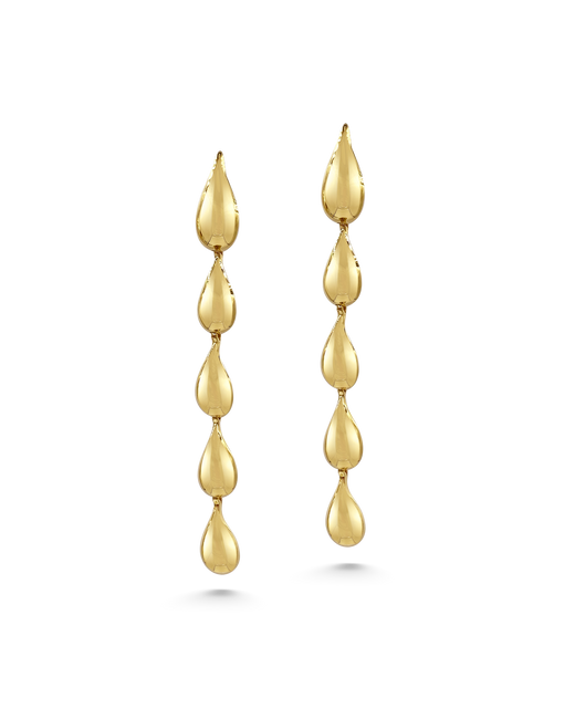 Siena 18k Vintage Inspired Gold Teardrop Earrings